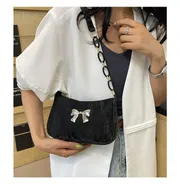 Butterfly valvet shoulder bag_img_0