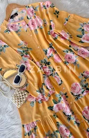 Yellow Floral Midi💗_img_2