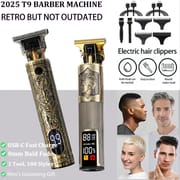 T9 Electric Hair Trimmer/Accessories | USB Professional Shaver | Omm Bald Fade Cutting Machine Portable for Men Home Haircut_img_3