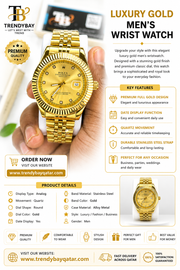 ✨ Luxury Gold Men’s Wrist Watch ✨_img_1