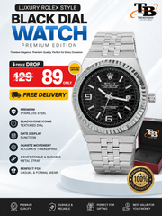 Luxury Rolex Style Black Dial Watch – Premium Edition_img_0