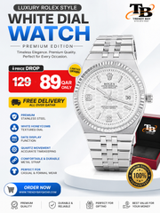 Luxury Silver White Dial Watch – Premium Edition_img_0