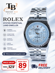 Rolex Elegant Silver Stainless Steel Luxury Watch_img_0