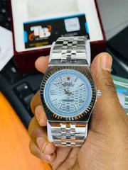 Rolex Elegant Silver Stainless Steel Luxury Watch_img_1