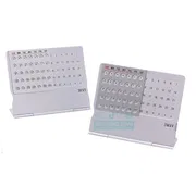 Creative Ultra Thin Aluminum Alloy Perpetual Desk Calendar 100 Year Office Table Decor | Price in BD_img_2