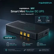 MARSRIVA ET1 8000mAh Smart Mini DC UPS for Router with USB Output | Price in BD_img_1
