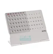 Creative Ultra Thin Aluminum Alloy Perpetual Desk Calendar 100 Year Office Table Decor | Price in BD_img_0
