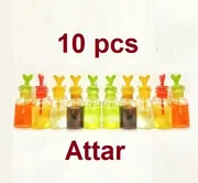 10pcs Attar in Small Glass Bottle with Different Fragrance/Multicolor Ator/ Mini attar bottle/Mini attar combo pack/ Nurani Ator_img_0