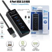3.0 Hight Speed USB Hub 4 Port USB Hub Super Speed 5 Gbps LED Indication for PC Laptop Tablet_img_0