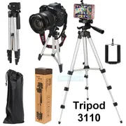 3110 A Aluminium Tripod Stand with 10 Inch Ring Light & Mobile Holder | Price in BD_img_0