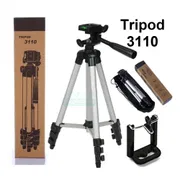 3110 A Aluminium Tripod Stand with 10 Inch Ring Light & Mobile Holder | Price in BD_img_1