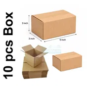 Packaging Meterial - 10 Pcs Die Cut Carton Small Mini Box Size: 5" × 3" × 3" inch_img_0