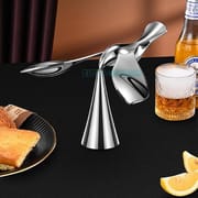 Metallic Zinc Alloy Anti-Gravity Balancing Bird Tower Statue + Bottle Opener | Alloy Balance Toy for Home & Office Decor_img_5