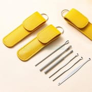 6pcs Set Stainless Steel Ear Cleaner Set – Spring Ear Wax Remover Spoon Kit | Safe & Reusable | Price in BD_img_1