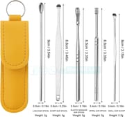 6pcs Set Stainless Steel Ear Cleaner Set – Spring Ear Wax Remover Spoon Kit | Safe & Reusable | Price in BD_img_2