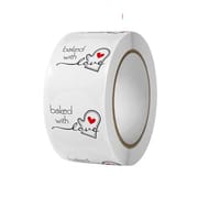 Thank You Stickers 500pcs Roll Round White Decorative Gift Tag Coated Paper for Ordering Store Sealing_img_1