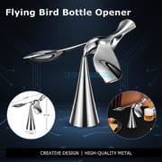 Metallic Zinc Alloy Anti-Gravity Balancing Bird Tower Statue + Bottle Opener | Alloy Balance Toy for Home & Office Decor_img_0