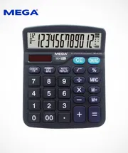MG-822C Mega 12 Digit Desktop Calculator Dual Power (Solar + Battery) Electronic Calculator | Price in BD_img_0