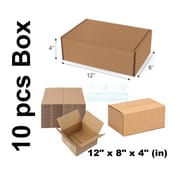 Packaging Material - 10 Pcs Die Cut Carton Small Mini Box Size: 12" × 8" × 4" inch Carton Box 12 × 8 × 4 inch_img_0
