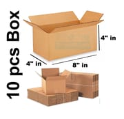 Packaging Material - 10 Pcs Die Cut Carton Small Mini Box Size: 8" × 4" × 4" inch Carton Box 8 × 4 × 4 inch_img_0