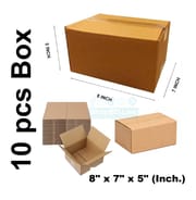 Packaging Material - 10 Pcs Die Cut Carton Small Mini Box Size: 8" × 7" × 5" inch Carton Box 8 × 7 × 5 inch_img_0