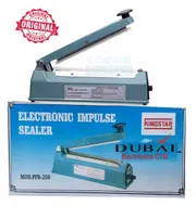 PFS‑200 Manual Heat Bag Sealer 8in Impulse Sealing Machine 210W Plastic Packaging Sealer with Adjustable Timer_img_0