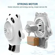 Panda Mini USB Fan Keychain – Cute Cartoon Portable Handheld Fan for Students | Price in BD_img_2