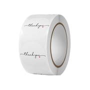 Thank You Stickers 500pcs Roll Round White Decorative Gift Tag Coated Paper for Ordering Store Sealing_img_5