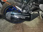 Premium Black Silencer Cover For Yamaha FZ-X_img_0