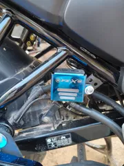 Premium Heavy Blue Oil Pot Cover For Yamaha FZ-X_img_0