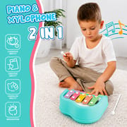 2-in-1 Musical Instruments Toy for Kids – Xylophone & Piano Keyboard_img_0