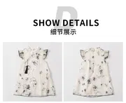 Kids Girls Summer Elegant Floral Cheongsam Style Chinese Princess Dress (1 to 6 years)_img_3