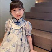 Kids Girls Summer Chinese Traditional Style Party Dress (2–7 Years)_img_0