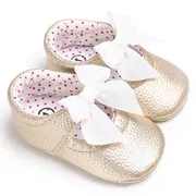 Baby Girls Bow Soft Sole Prewalker Party Shoes (0 to 12 months)_img_2