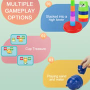 Kids 3-in-1 Colorful Ring Toss Game & Stacking Toy | Learning & Skill Development Toy for Toddlers_img_7