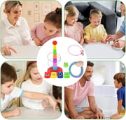 Kids 3-in-1 Colorful Ring Toss Game & Stacking Toy | Learning & Skill Development Toy for Toddlers_img_2