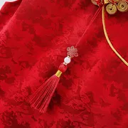 Baby Girl Elegant Traditional Style Red Party Dress (6 months to 3 years)_img_5