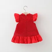 Baby Girl Elegant Traditional Style Red Party Dress (6 months to 3 years)_img_3