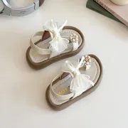 Baby Girl Summer Cute Soft Bow Pearl Sandals (1.5 to 3 years)_img_4