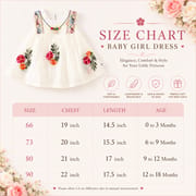 Baby Girl Summer Elegant Floral Embroidered Romper Sleeveless Party Dress (0 to 18 months) with Necklace_img_6