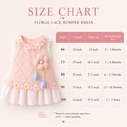 Baby Girls Floral Lace Romper Dress with 3D Flower Applique & Embroidered Hem (0 to 3 years) for yours BABUU_img_9