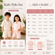 Kids Summer Polo Collar Ribbed Clothing Set for Boys & Girls – Soft Short Sleeve Top & Shorts Set (6 months to 6 years)_img_4