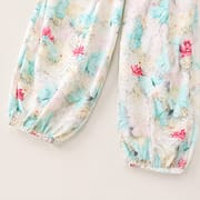 Kids Mint Green Butterfly Floral Girls Outfit Set Top & Wide Leg Pants (1 to 6 years) for yours BABUU_img_5