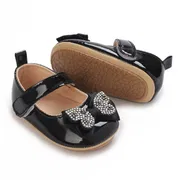 Baby Girls Butterfly Bow Soft Anti-Slip Princess Party Shoes (0 to 12 months)_img_1