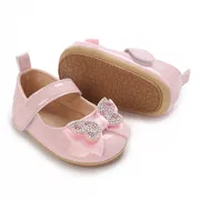 Baby Girls Butterfly Bow Soft Anti-Slip Princess Party Shoes (0 to 12 months)_img_2