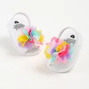 Baby Girls Fabric Non-Slip First Walkers Flat Sole Sunflower Sandals (0-15 months)_img_7