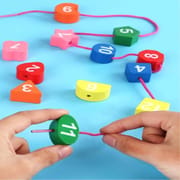 Kids Wooden Educational Clock Toy with Number Shapes - Learning Time, Shapes & Colors Montessori Toy_img_6