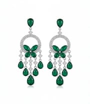 European and American Cross-border Silver Needle Zircon Tassel Earrings Light Luxury High-end Atmospheric Earrings Fashion Niche Earrings Wholesale Women_img_0