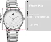 Fastrack Stunners White Dial Silver Metal Strap Analog Watch - For Men_img_4