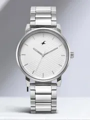 Fastrack Stunners White Dial Silver Metal Strap Analog Watch - For Men_img_0